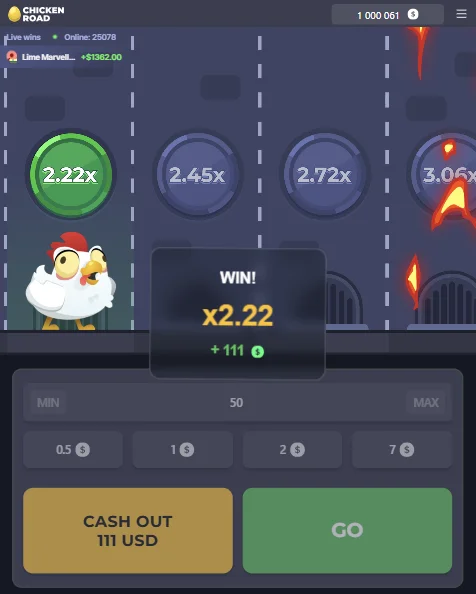 Chicken Road aplikacija